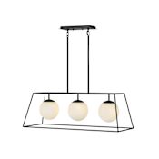 Hinkley Lighting 3 Light 36" Wide Linear Chandelier Black