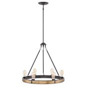 Hinkley Lighting Everett 6 Light 24-1/2" Wide Ring Chandelier Bronze