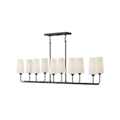 Hinkley Lighting Lewis 10 Light 44" Wide Linear Chandelier Black Oxide