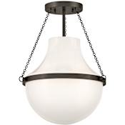 Hinkley Lighting Collins 15" Wide Semi-Flush Ceiling Fixture Black Oxide