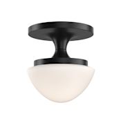 Hinkley Lighting Knox 8" Wide Semi-Flush Bowl Ceiling Fixture Black