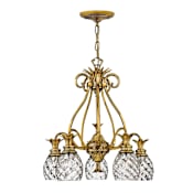 Hinkley Lighting Plantation 5 Light 1 Tier Chandelier Burnished Brass