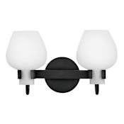 Hinkley Lighting Sylvie 2 Light 15" Wide Vanity Light Black