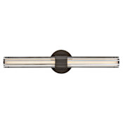 Hinkley Lighting Georgette 2 Light 24" Wide LED Vanity Light Black