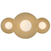 Hinkley Lighting Rhea 3 Light 18" Wide LED Vanity Strip with Etched Opal Glass Shades Heritage Brass