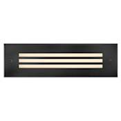 Hinkley Lighting Single Dash 10" Wide 120V LED Step Light Stainless Steel Black