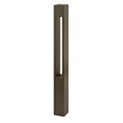 Hinkley Lighting Single Atlantis 30" Tall 120V LED Square Bollard Path Light Bronze