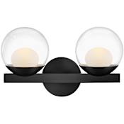Hinkley Lighting Sunni 2 Light 15" Wide LED Vanity Light Black