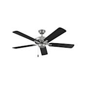 Hinkley Lighting Metro 52" 5 Blade Indoor Ceiling Fan Brushed Nickel