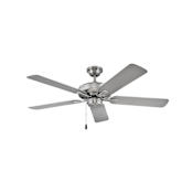 Hinkley Lighting Metro Wet 52" 5 Blade Indoor / Outdoor Ceiling Fan Brushed Nickel