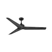 Hinkley Lighting Chisel 60" 3 Blade Indoor / Outdoor Smart Ceiling Fan Matte Black / Matte Black