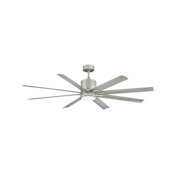 Hinkley Lighting Vantage 66" 8 Blade Indoor/Outdoor Smart LED Ceiling Fan Brushed Nickel
