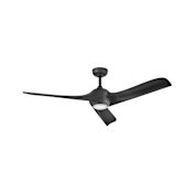 Hinkley Lighting Tiburon 56" 3 Blade Indoor Smart LED Ceiling Fan Matte Black