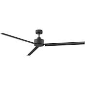 Hinkley Lighting Indy 72" 3 Blade Indoor / Outdoor Smart Ceiling Fan Matte Black