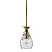 Hinkley Lighting Plantation 1 Light 5" Wide Pineapple Mini Pendant Burnished Brass