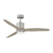 Hinkley Lighting Hover 60" Smart LED Indoor / Outdoor Ceiling Fan with HIRO Remote Control Brushed Nickel