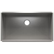 Home Refinements by Julien Urbanedge 34-1/2" x 19-1/2" Undermount Single Basin Stainless Steel Kitchen Sink Stainless Steel