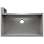 Home Refinements by Julien Social Corner 37-1/2" Undermount Single Basin Stainless Steel Kitchen Sink with Left Corner Apron Stainless Steel
