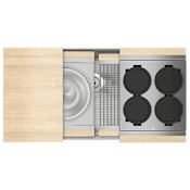 Home Refinements by Julien Smart Station 37-1/2" x 19-5/8" Undermount Single Basin Stainless Steel Kitchen Sink with Basin Rack, Colander, Cutting Board and Drain Board Stainless Steel