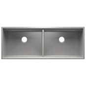 Home Refinements by Julien Smart Station 50-1/2" Undermount Double Basin Stainless Steel Kitchen Sink Stainless Steel