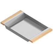 Home Refinements by Julien 19" x 12" Kitchen Sink Tray Stainless Steel / Maple