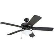 Honeywell Ceiling Fans Belmar 52" 5 Blade Indoor / Outdoor LED Ceiling Fan Bronze