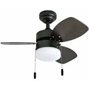 Honeywell Ceiling Fans Ocean Breeze 30" 3 Blade Indoor LED Ceiling Fan Bronze
