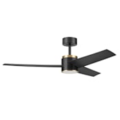 Honeywell Ceiling Fans Altan 52" 3 Blade LED Indoor Ceiling Fan with Remote Control Matte Black / Gold / Matte Black