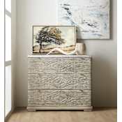 Hooker Furniture Amani 42" Wide 3 Drawer Casual Modern Accent Chest from the American Life Collection Brie / Crema