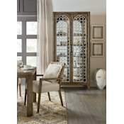 Hooker Furniture Sundance 40" Wide Coastal Casual Resort Inspired Display Cabinet Hutch Cliffside Brown