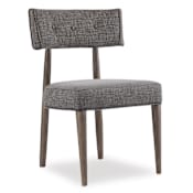Hooker Furniture Curata 20"W Upholstered Mid-Century Modern Side Dining Chair Mountain Modern / Nickel