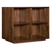 Hooker Furniture Elon 32" Wide Craftsman 4 Cubby Bunching Short Bookcase Bookshelf Medium Walnut