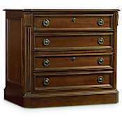 Hooker Furniture 34 Inch Wood 2 Drawers Poplar Wood Filing Cabinet from the Brookhaven Collection Medium Cherry