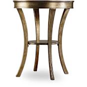 Hooker Furniture 22 Inch Wide Hardwood Accent Table from the Sanctuary Collection Visage Gold