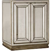 Hooker Furniture 30 Inch Wide Hardwood Nightstand from the Sanctuary Collection Visage Gold