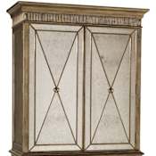 Hooker Furniture 52 Inch Wide Armoire Top From the Sanctuary Collection Bling Distressed Gold