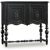 Hooker Furniture Antique Styled 36"W Living Room Accent Cabinet Rubbed Black
