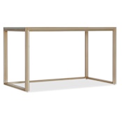 Hooker Furniture Komen 52" Pecan Writing Desk Gold / Pink