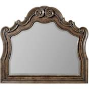 Hooker Furniture Rhapsody 50" W x 43-3/4" H Arched Wood Framed Accent Mirror Rustic Walnut