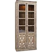 Hooker Furniture 35 Inch Wide Hardwood Hutch from the Chatelet Collection Caramel Froth with Paris Vintage