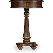 Hooker Furniture 18 Inch Diameter Rubberwood Pedestal Table from the Leesburg Collection Rich Traditional Mahogany