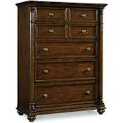 Hooker Furniture Leesburg 42"W Tower Chest Style Southern Traditional Antique Dresser Rich Traditional Mahogany