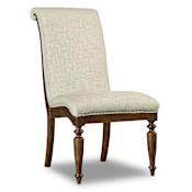 Hooker Furniture Archivist 22" Wide Fabric Dining Chair with Nailhead Trim Bronze / Dark Wood