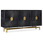 Hooker Furniture Urban Modern 70" Wide Home Entertainment Media TV Console Rustic Black