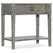 Hooker Furniture 30" Wide 1 Drawer Elm and Oak Wood Nightstand from the Beaumont Collection Shale