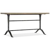 Hooker Furniture Ciao Bella 60" Wide Farmhouse Chic Writing Desk Iron Gray / Distressed Natural