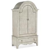 Hooker Furniture Ciao Bella 44-1/2" Wide Romantic European Farmhouse Wardrobe Armoire Distressed Cream
