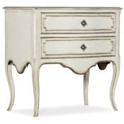 Hooker Furniture Sanctuary 2 - 30" Wide Rustic French Country 2 Drawer Nightstand Blanc