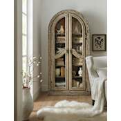 Hooker Furniture Castella 44" Wide Pecan and Wood Display Cabinet Antique Slate