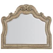 Hooker Furniture 50" W x 43-3/4" H Arched Framed Accent Mirror Antique Slate